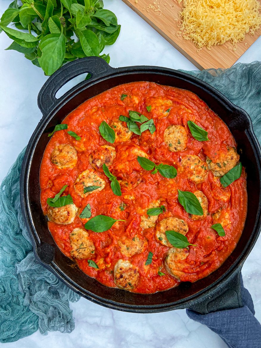 Chicken Meatballs in Marinara Sauce