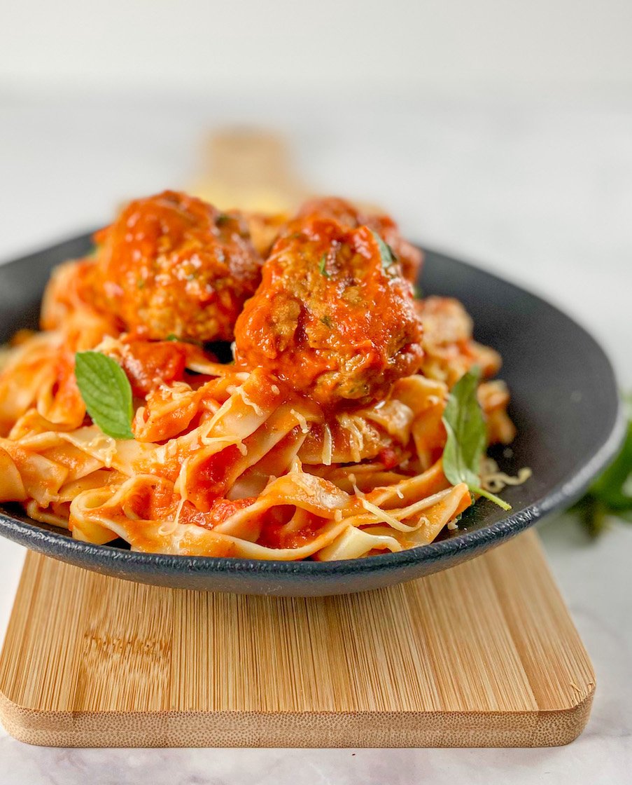 Chicken Meatballs in Tomato Sauce