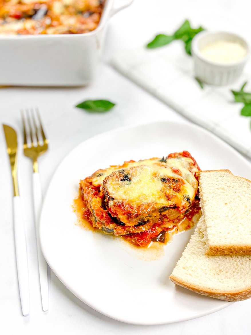 Slice of Baked Eggplant Parm