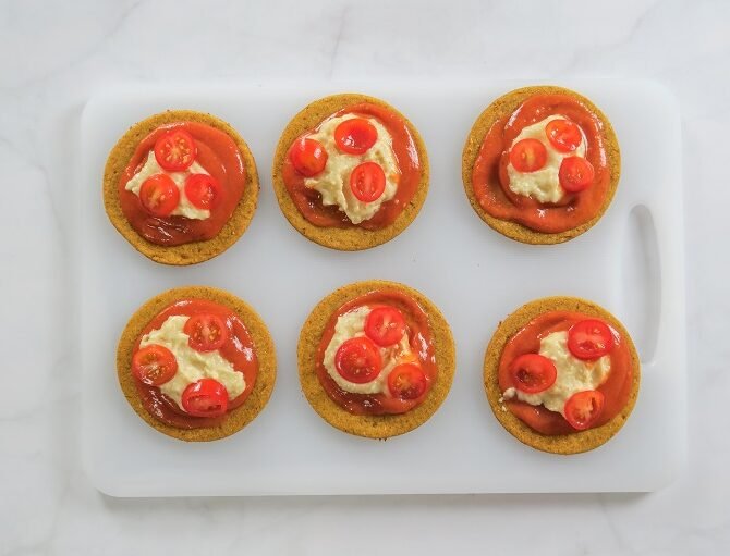 vegan mini pizza