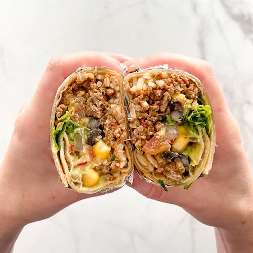 Mexican food - beef burrito