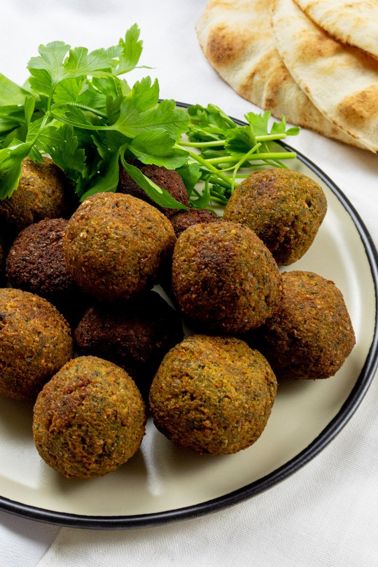 deep-fry falafels 