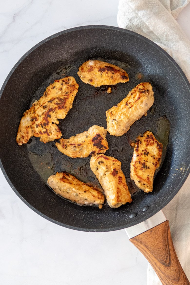 chicken in Greek marinade for gryos