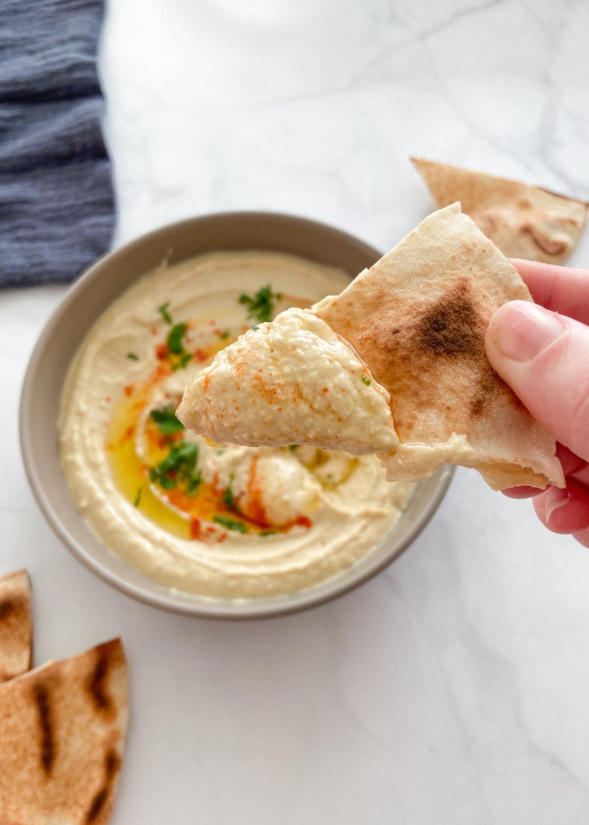 hummus from garbanzo beans