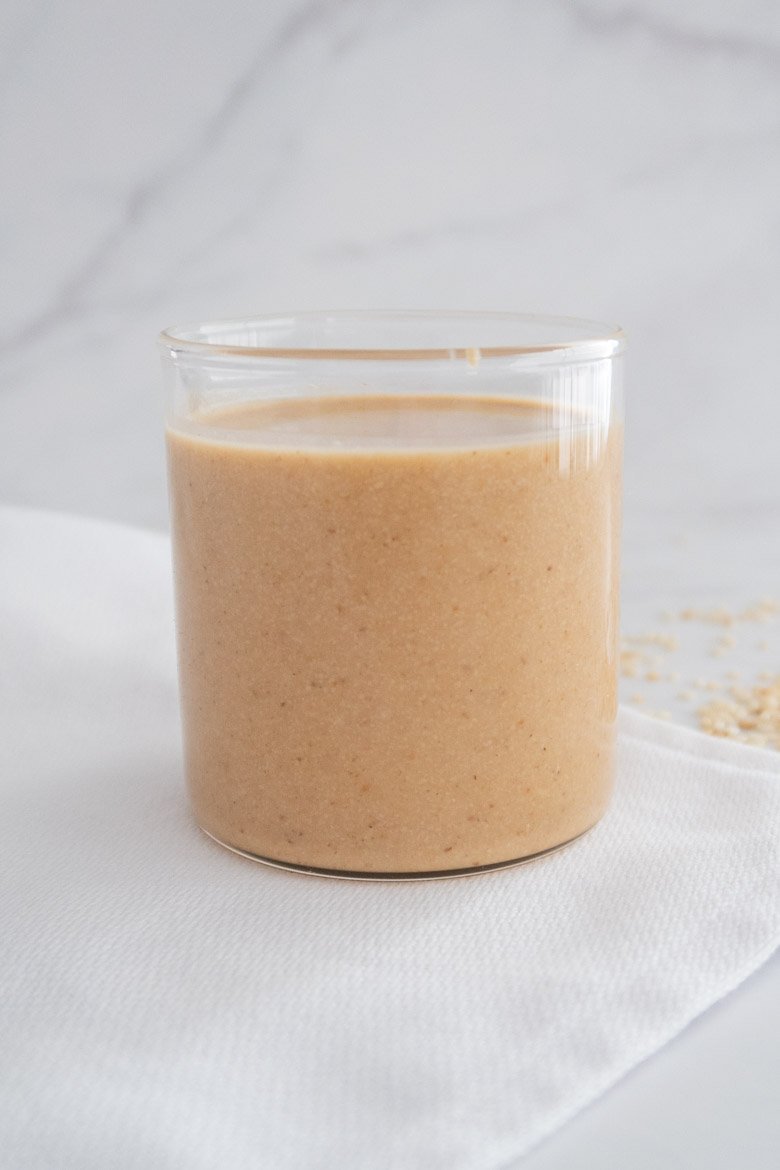 Homemade tahini