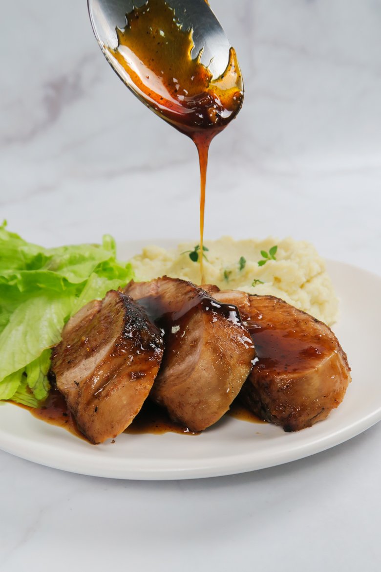 roasted pork tenderloin with honey garlic sauce