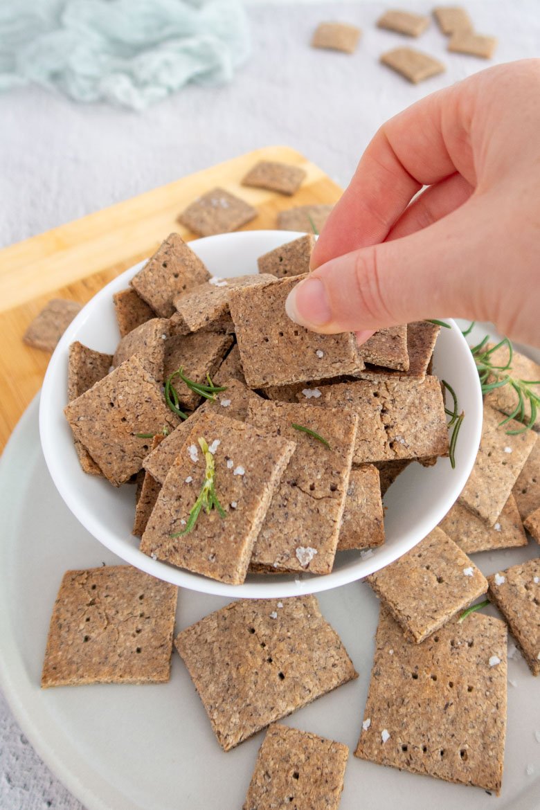 crispy gluten free salted crackers