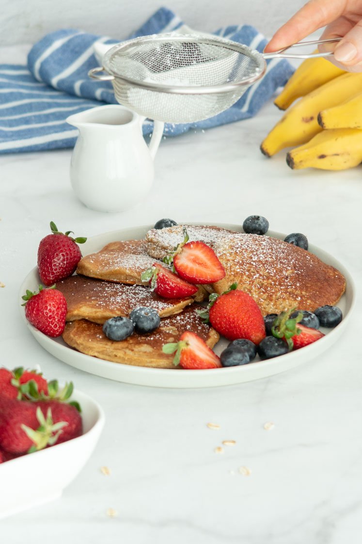 Banana Oats Pancakes