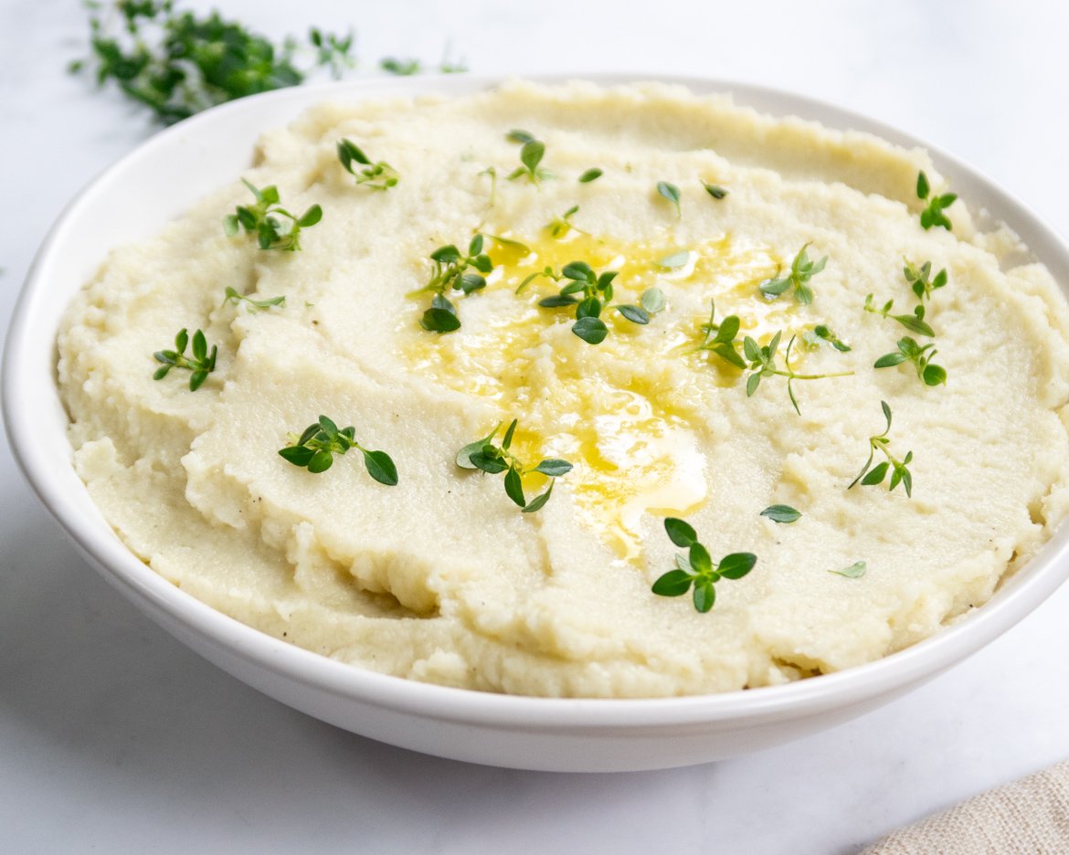 Kremowe purée z kalafiora z oliwą